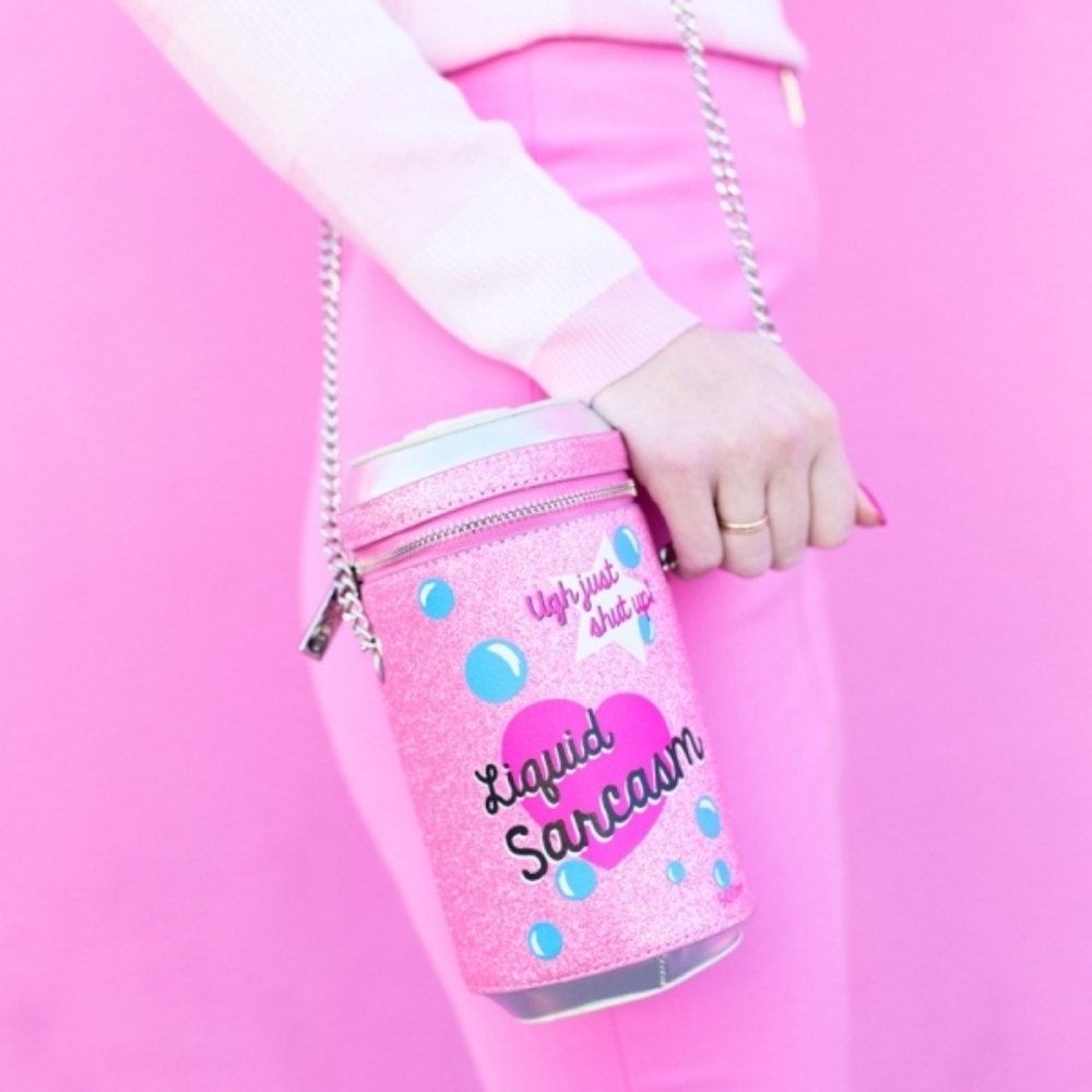 Skinnydip London Pink Liquid Sarcasm Bag NWT